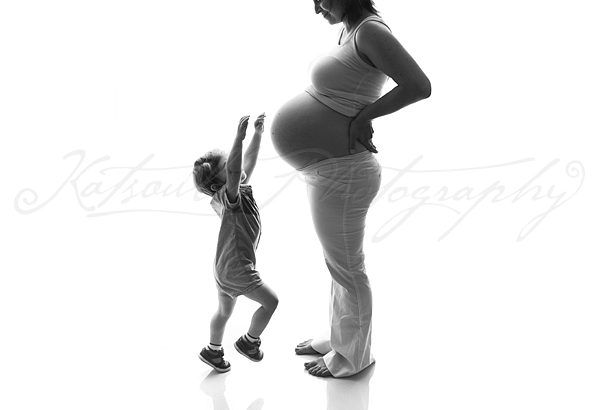 Maternity portrait with child